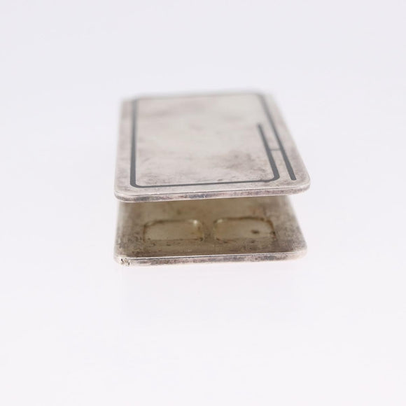 HERMES Money Clip Ag925 Silver Auth BA15239