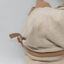 BVLGARI Chandra Hand Bag Canvas Beige Auth BA1524-14