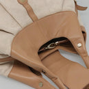 BVLGARI Chandra Hand Bag Canvas Beige Auth BA1524-7