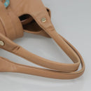 BVLGARI Chandra Hand Bag Canvas Beige Auth BA1524-8