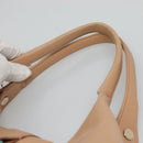 BVLGARI Chandra Hand Bag Canvas Beige Auth BA1524-9