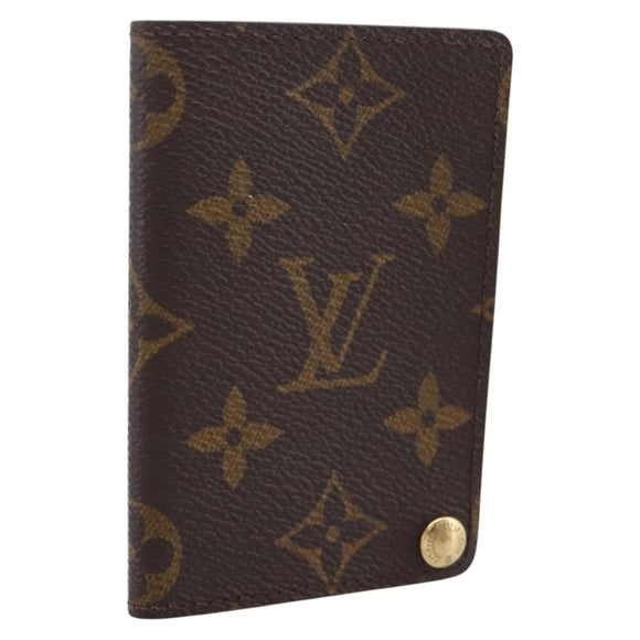 LOUIS VUITTON Monogram Porto Cartes Crdit Pression Card Case M60937 Auth BA15240