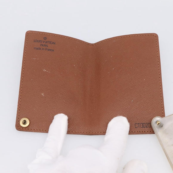 LOUIS VUITTON Monogram Porto Cartes Crdit Pression Card Case M60937 Auth BA15240