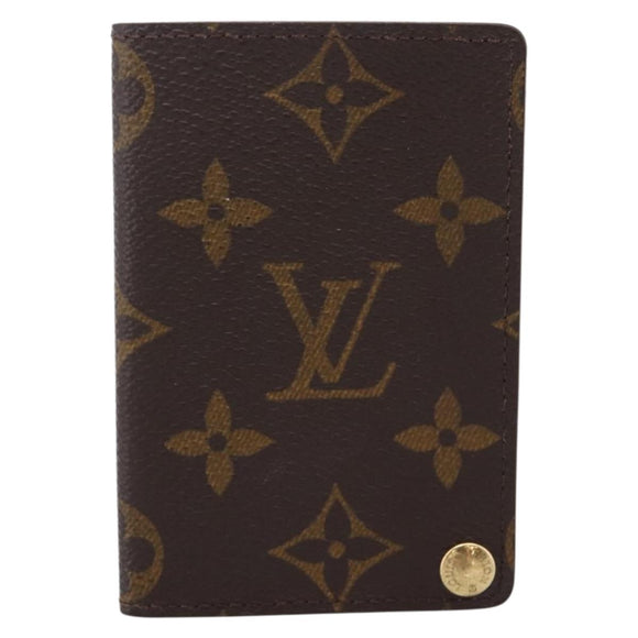 LOUIS VUITTON Monogram Porto Cartes Crdit Pression Card Case M60937 Auth BA15240