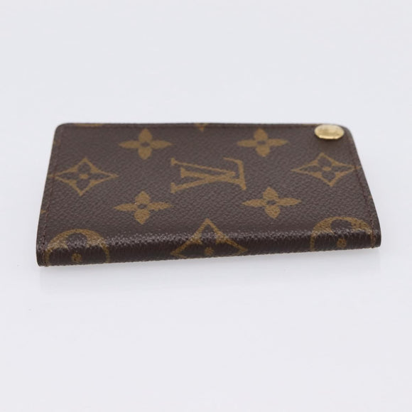 LOUIS VUITTON Monogram Porto Cartes Crdit Pression Card Case M60937 Auth BA15240