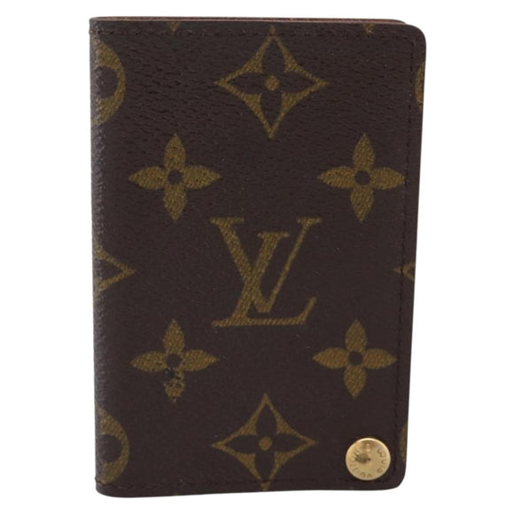 LOUIS VUITTON Monogram Porto Cartes Crdit Pression Card Case M60937 Auth BA15241
