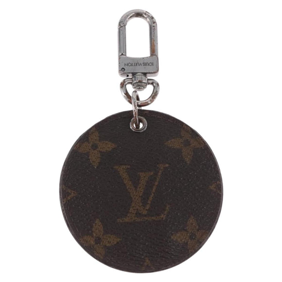 LOUIS VUITTON Monogram Porte Cles Round Monogram Logo Charm M68300 Auth BA15242
