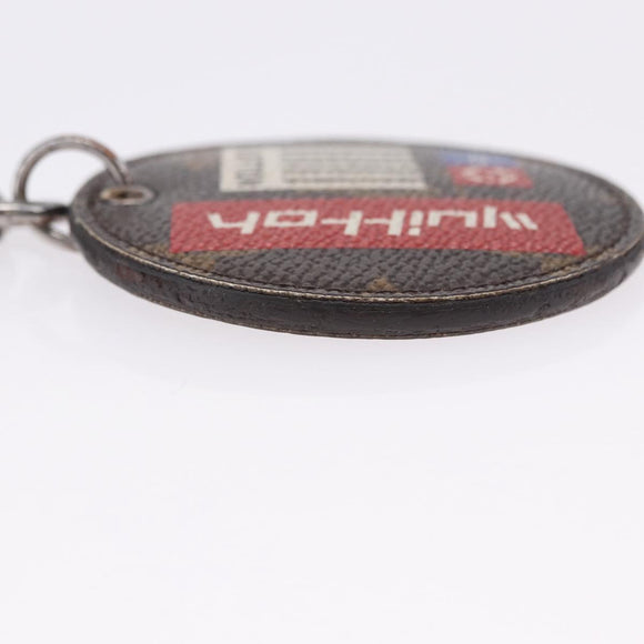 LOUIS VUITTON Monogram Porte Cles Round Monogram Logo Charm M68300 Auth BA15242