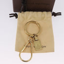 LOUIS VUITTON Porte Cles Mini Travel Key Holder metal Gold M65996 Auth BA15244V-11