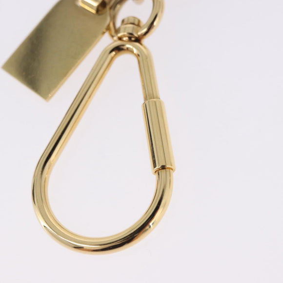 LOUIS VUITTON Porte Cles Mini Travel Key Holder metal Gold M65996 Auth BA15244V