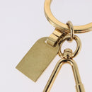 LOUIS VUITTON Porte Cles Mini Travel Key Holder metal Gold M65996 Auth BA15244V-8