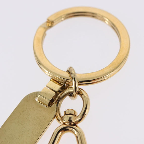 LOUIS VUITTON Porte Cles Mini Travel Key Holder metal Gold M65996 Auth BA15244V