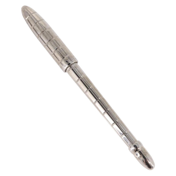 LOUIS VUITTON Styro Agenda Ballpoint Pen metal Silver LV Auth BA15245