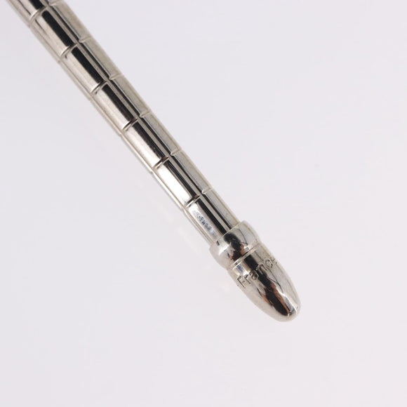 LOUIS VUITTON Styro Agenda Ballpoint Pen metal Silver LV Auth BA15245