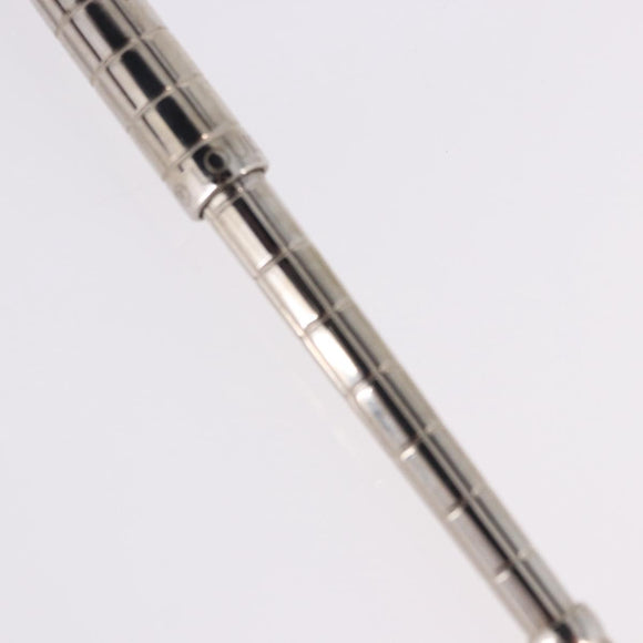 LOUIS VUITTON Styro Agenda Ballpoint Pen metal Silver LV Auth BA15245