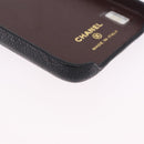 CHANEL iPhone11 iPhone Case Caviar Skin Black CC Auth BA15247V-10