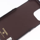 CHANEL iPhone11 iPhone Case Caviar Skin Black CC Auth BA15247V-13