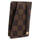LOUIS VUITTON Damier Ebene Clochette GM Key Case N42240 LV Auth BA15251-1