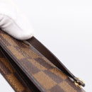 LOUIS VUITTON Damier Ebene Clochette GM Key Case N42240 LV Auth BA15251-17