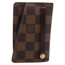 LOUIS VUITTON Damier Ebene Clochette GM Key Case N42240 LV Auth BA15251-13