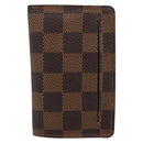 LOUIS VUITTON Damier Ebene Clochette GM Key Case N42240 LV Auth BA15251-2