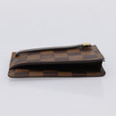 LOUIS VUITTON Damier Ebene Clochette GM Key Case N42240 LV Auth BA15251-4