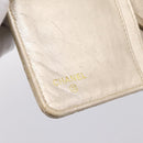 CHANEL Matelasse Long Wallet Lamb Skin Gold CC Auth BA15252-18