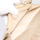 CHANEL Matelasse Long Wallet Lamb Skin Gold CC Auth BA15252-21