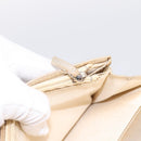 CHANEL Matelasse Long Wallet Lamb Skin Gold CC Auth BA15252-22