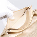 CHANEL Matelasse Long Wallet Lamb Skin Gold CC Auth BA15252-23