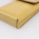 LOUIS VUITTON Monogram Vernis Green Cigarette Case Beige M91048 LV Auth BA15255-14