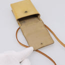 LOUIS VUITTON Monogram Vernis Green Cigarette Case Beige M91048 LV Auth BA15255-10
