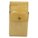 LOUIS VUITTON Monogram Vernis Green Cigarette Case Beige M91048 LV Auth BA15255-13