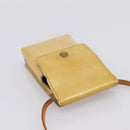 LOUIS VUITTON Monogram Vernis Green Cigarette Case Beige M91048 LV Auth BA15255-6