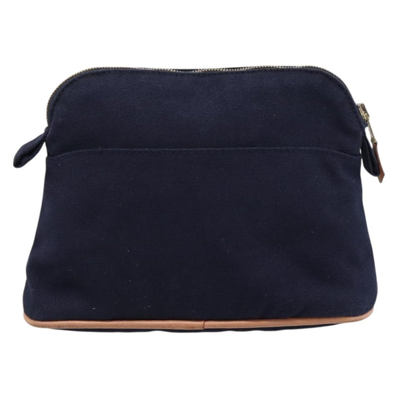 HERMES Bolide PM Pouch Cotton Navy Auth BA15256A