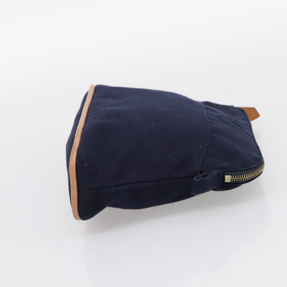HERMES Bolide PM Pouch Cotton Navy Auth BA15256A