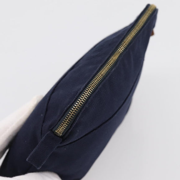 HERMES Bolide PM Pouch Cotton Navy Auth BA15256A