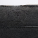 HERMES Bolide PM Pouch Cotton Black Auth BA15257-13