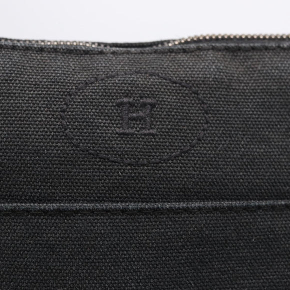 HERMES Bolide PM Pouch Cotton Black Auth BA15257