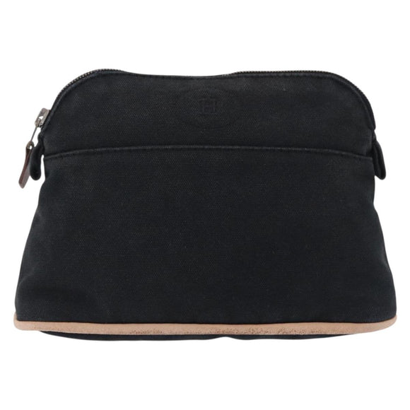 HERMES Bolide PM Pouch Cotton Black Auth BA15257