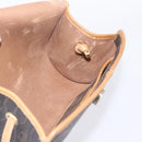 Christian Dior Honeycomb Canvas Shoulder Bag PVC Black Gold Auth BA15258-16