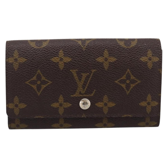 LOUIS VUITTON Monogram Porte Monnaie Billets Tresor Wallet M61730 Auth BA15260