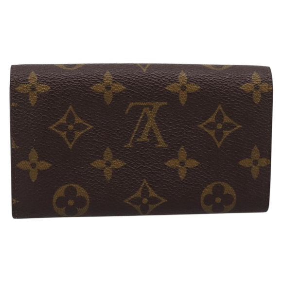 LOUIS VUITTON Monogram Porte Monnaie Billets Tresor Wallet M61730 Auth BA15260