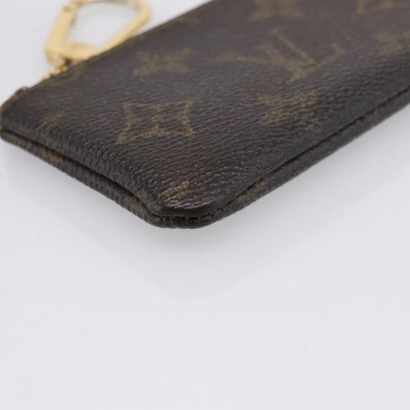 LOUIS VUITTON Monogram Pochette Cles Coin Purse M60033 LV Auth BA15261