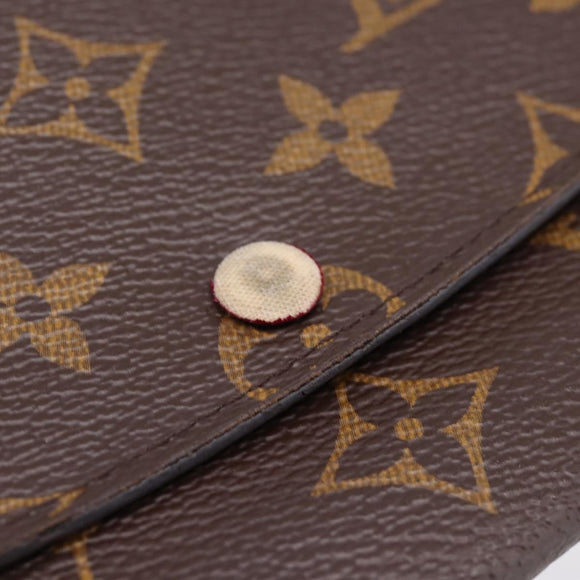 LOUIS VUITTON Monogram Portefeuille Emilie Wallet Fuchsia M60697 Auth BA15262
