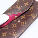 LOUIS VUITTON Monogram Portefeuille Emilie Wallet Fuchsia M60697 Auth BA15262-8
