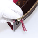 LOUIS VUITTON Monogram Portefeuille Emilie Wallet Fuchsia M60697 Auth BA15262-22