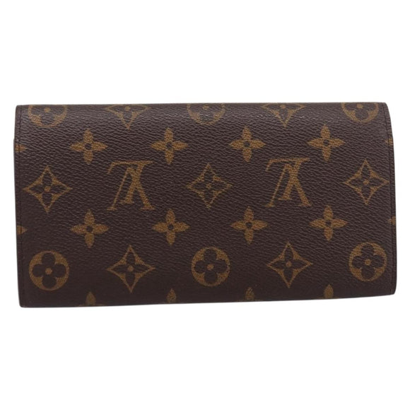 LOUIS VUITTON Monogram Portefeuille Emilie Wallet Fuchsia M60697 Auth BA15262