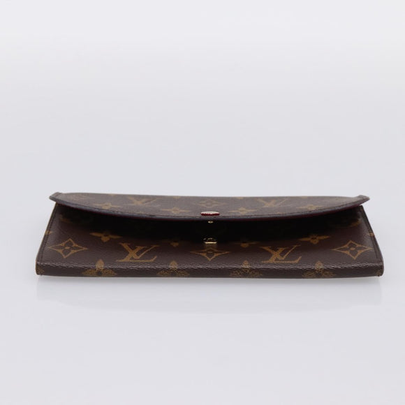 LOUIS VUITTON Monogram Portefeuille Emilie Wallet Fuchsia M60697 Auth BA15262