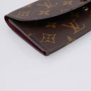LOUIS VUITTON Monogram Portefeuille Emilie Wallet Fuchsia M60697 Auth BA15262-15